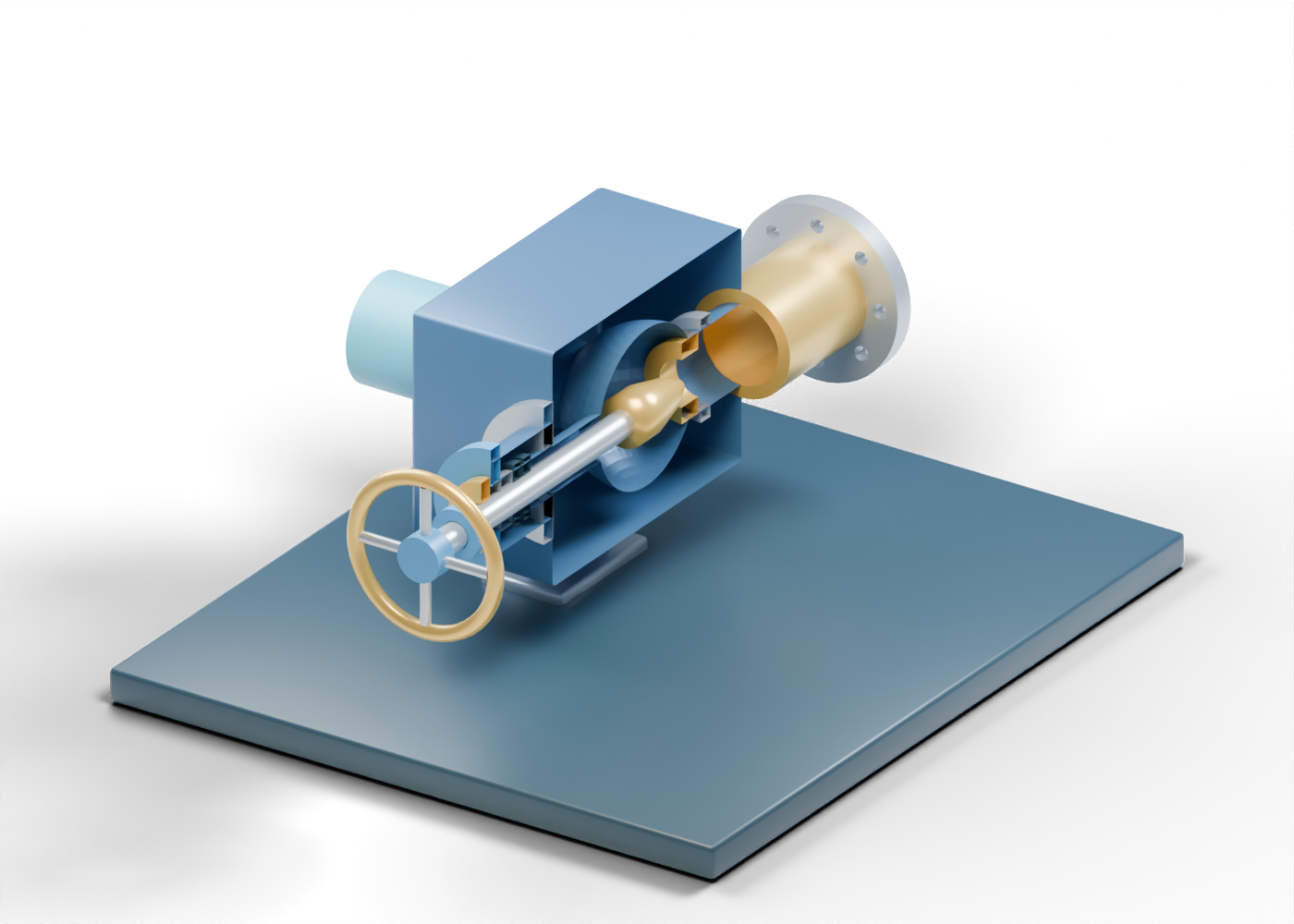 Adjustable production choke cutaway model