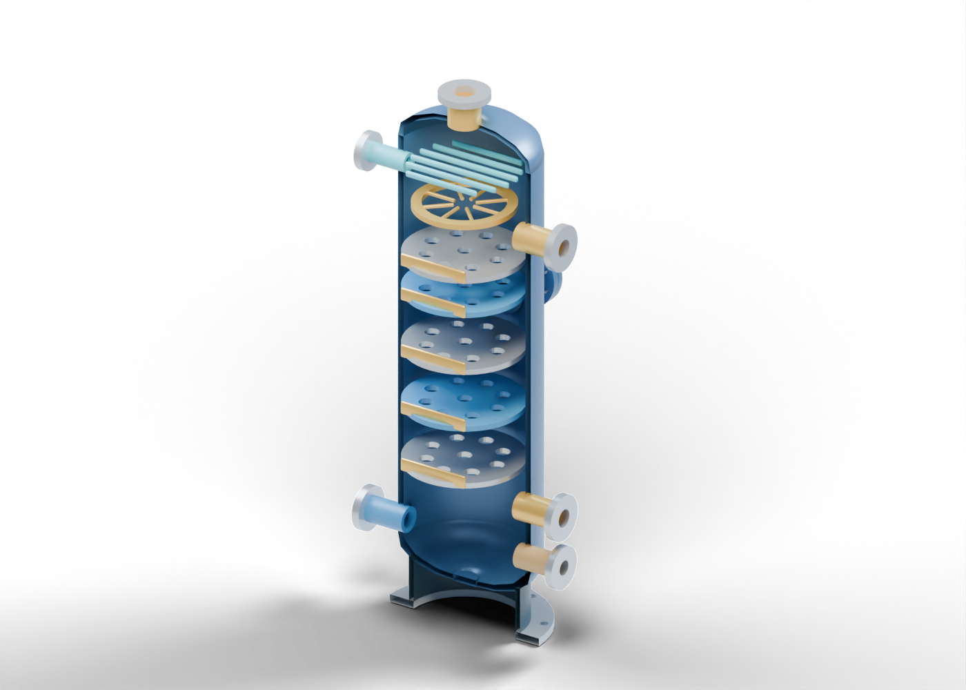 Amine regenerator concept model