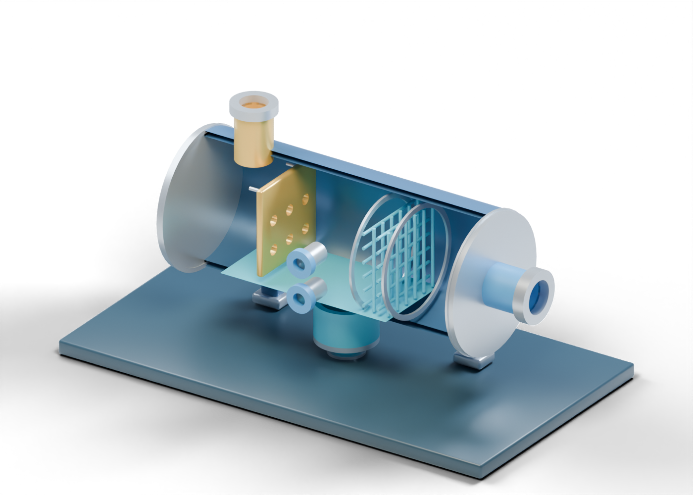 Compressor suction gas scrubber model