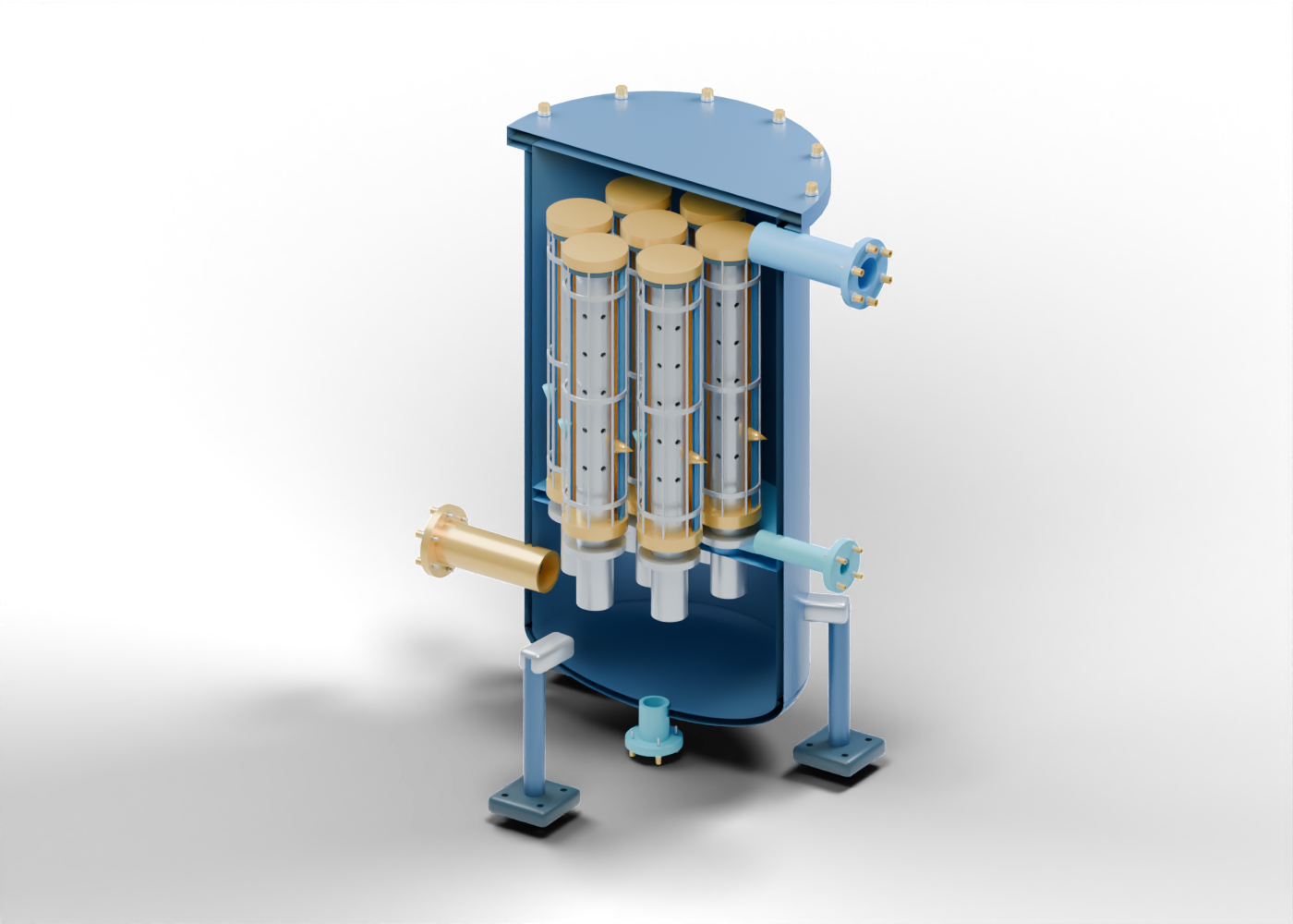 Gas–liquid coalescer concept model