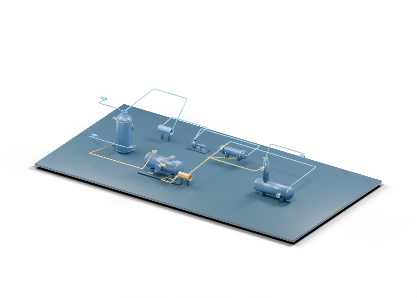 Glycol dehydration circuit concept model