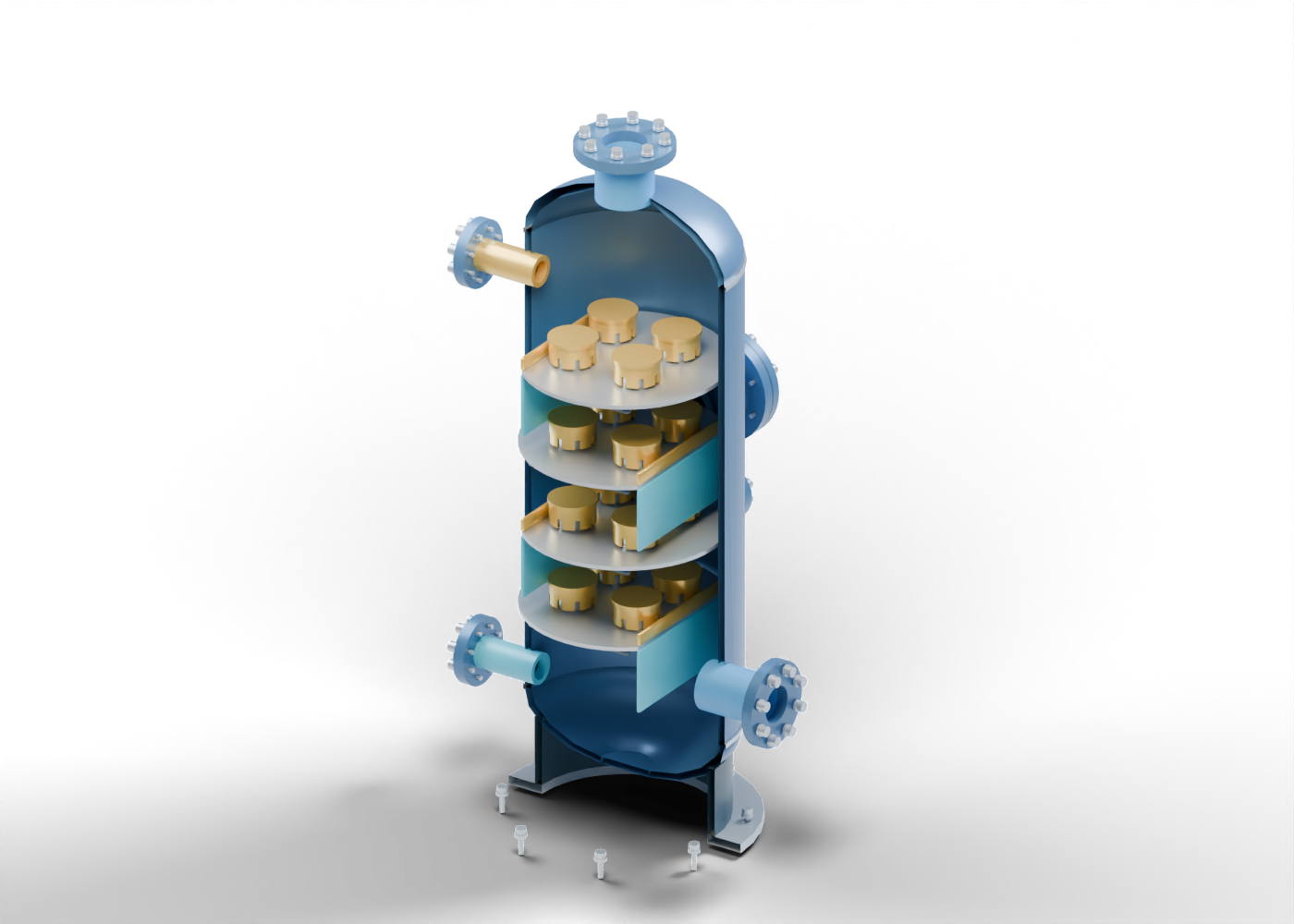 Glycol contactor concept model