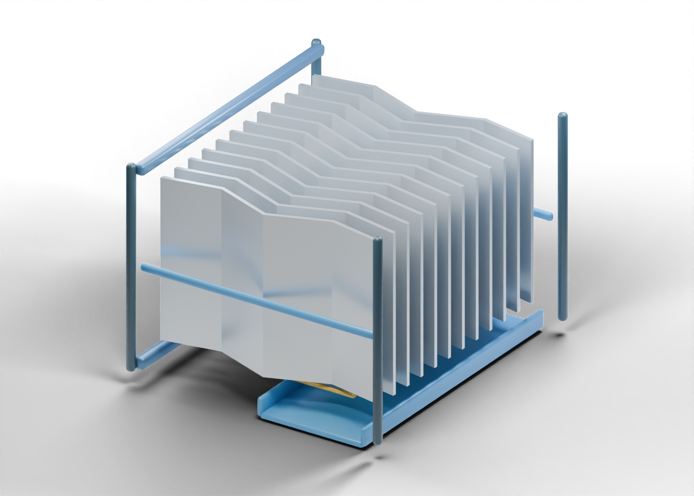 Chevron mist-eliminator vane pack model