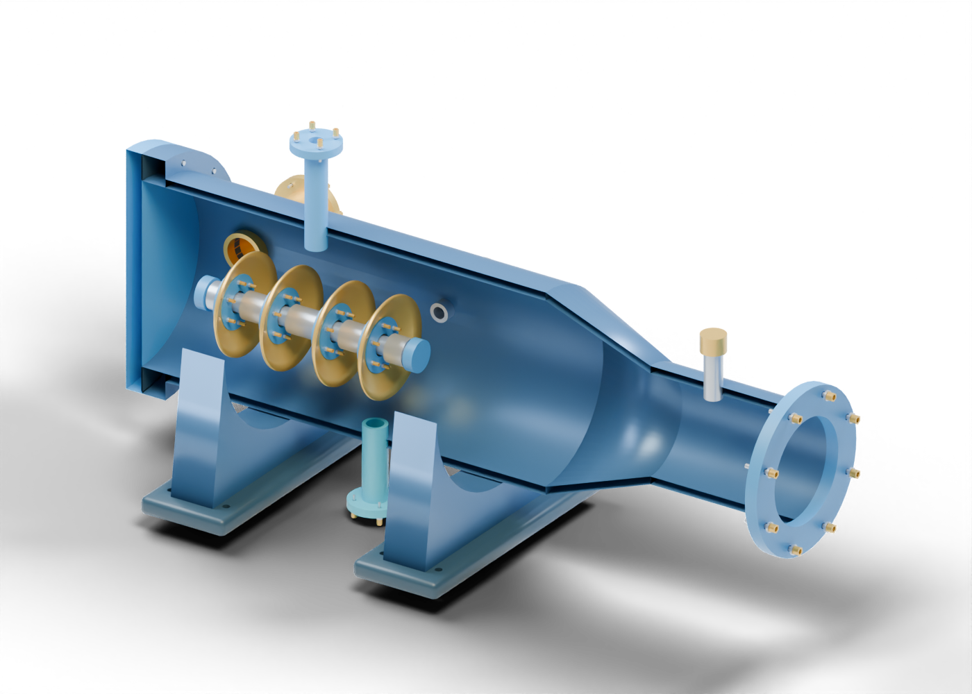 Pipeline pigging vessel concept model
