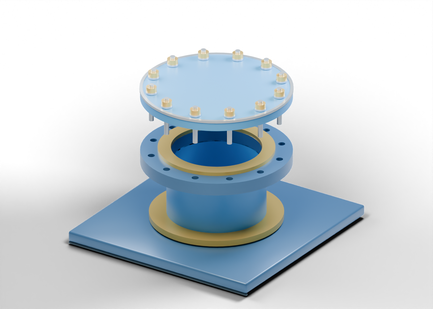 Pressure-vessel manway closure concept model