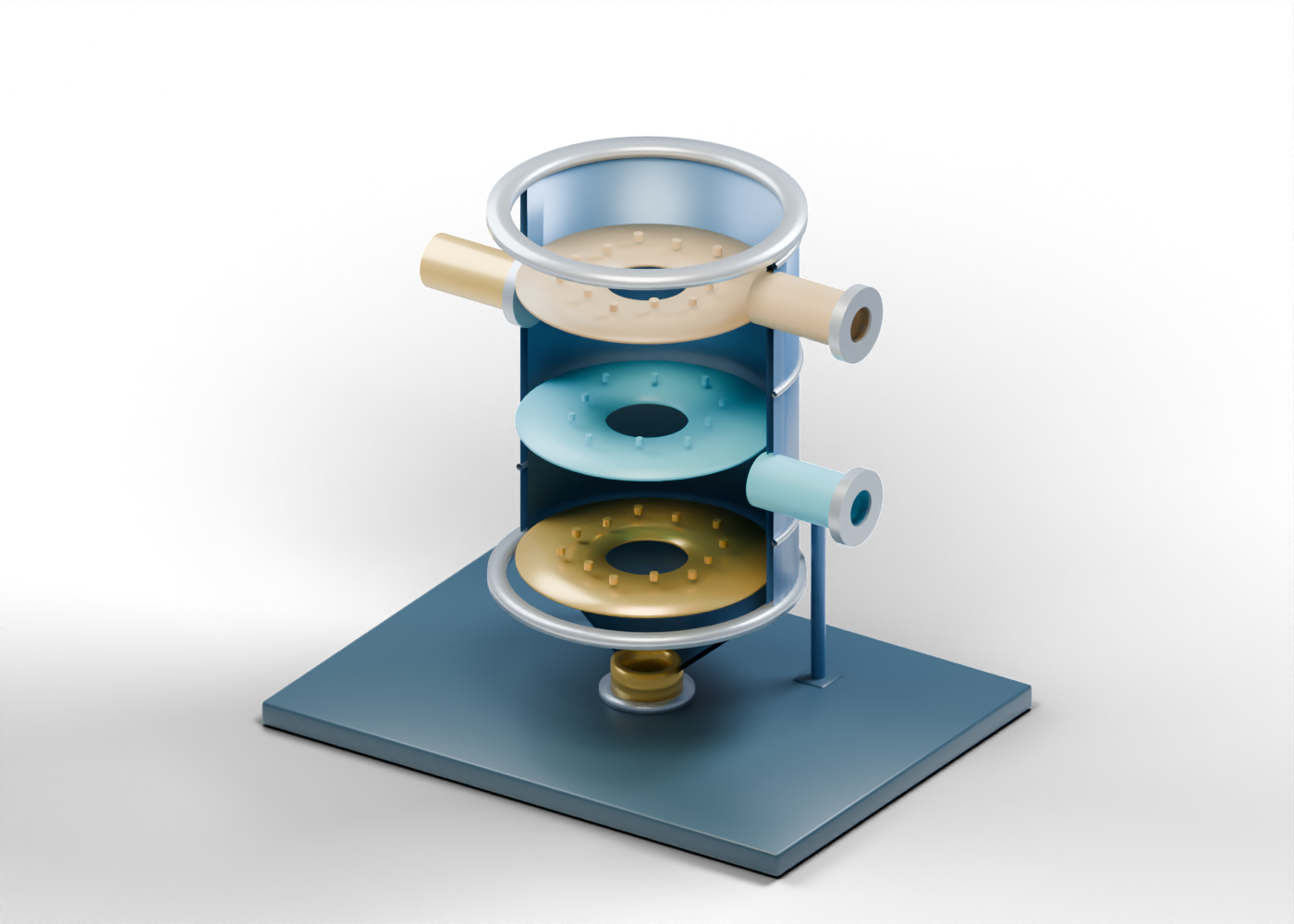 Oil-sands primary separation vessel model