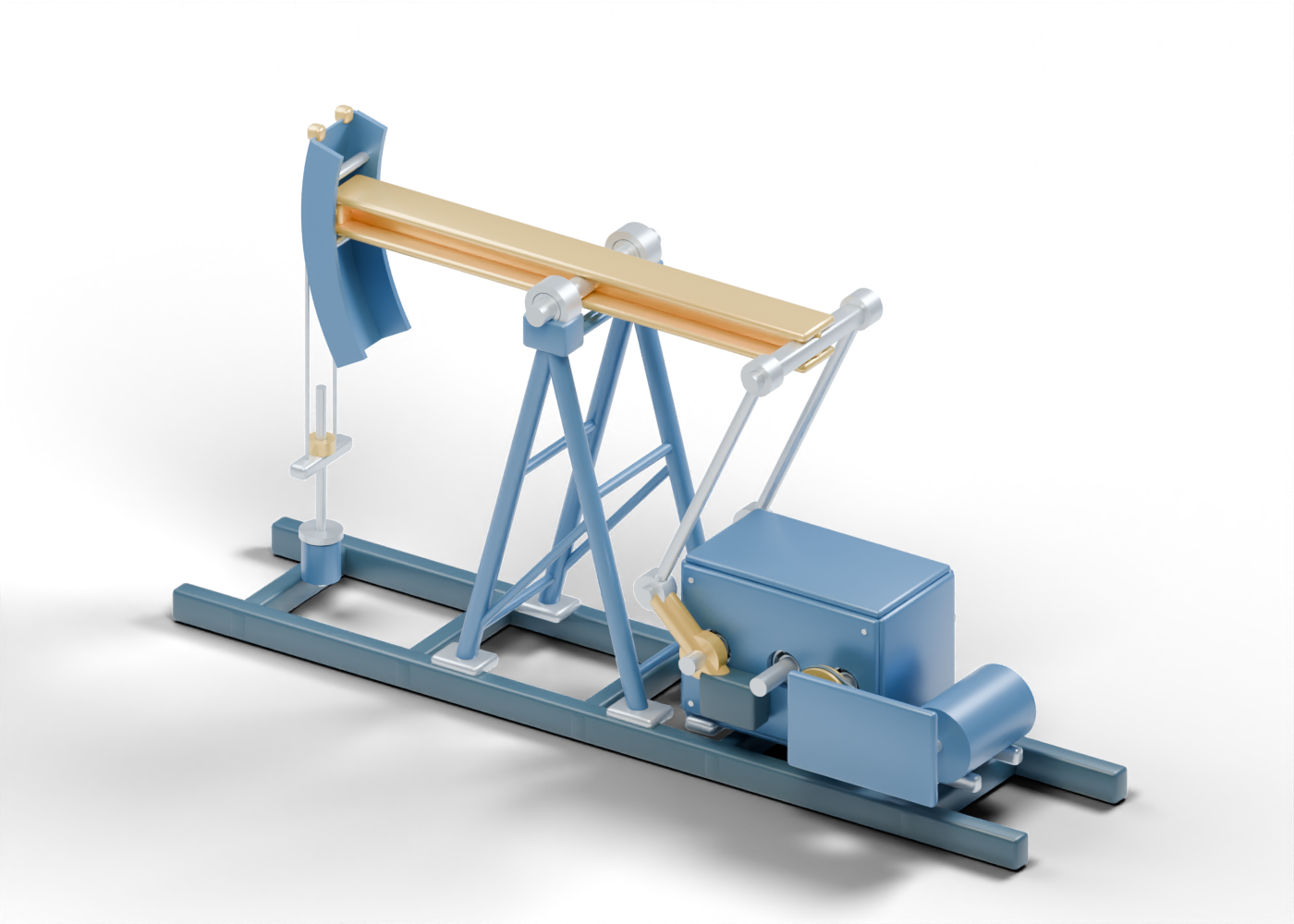 Beam pumping unit model