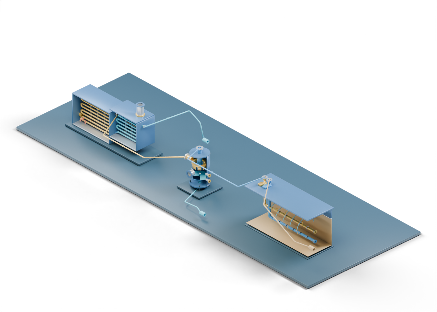SAGD steam-side process scene model