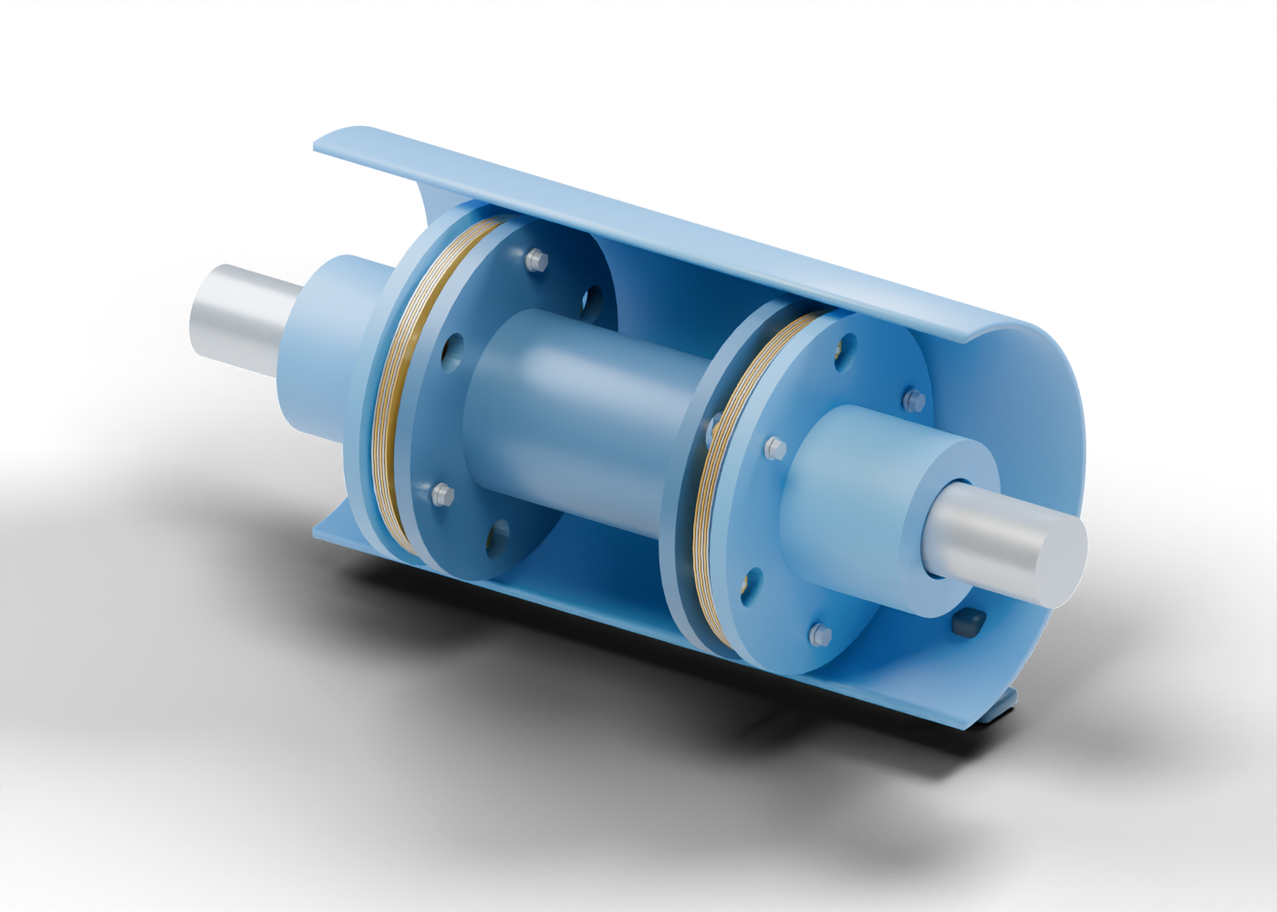 Spacer disc-coupling concept model