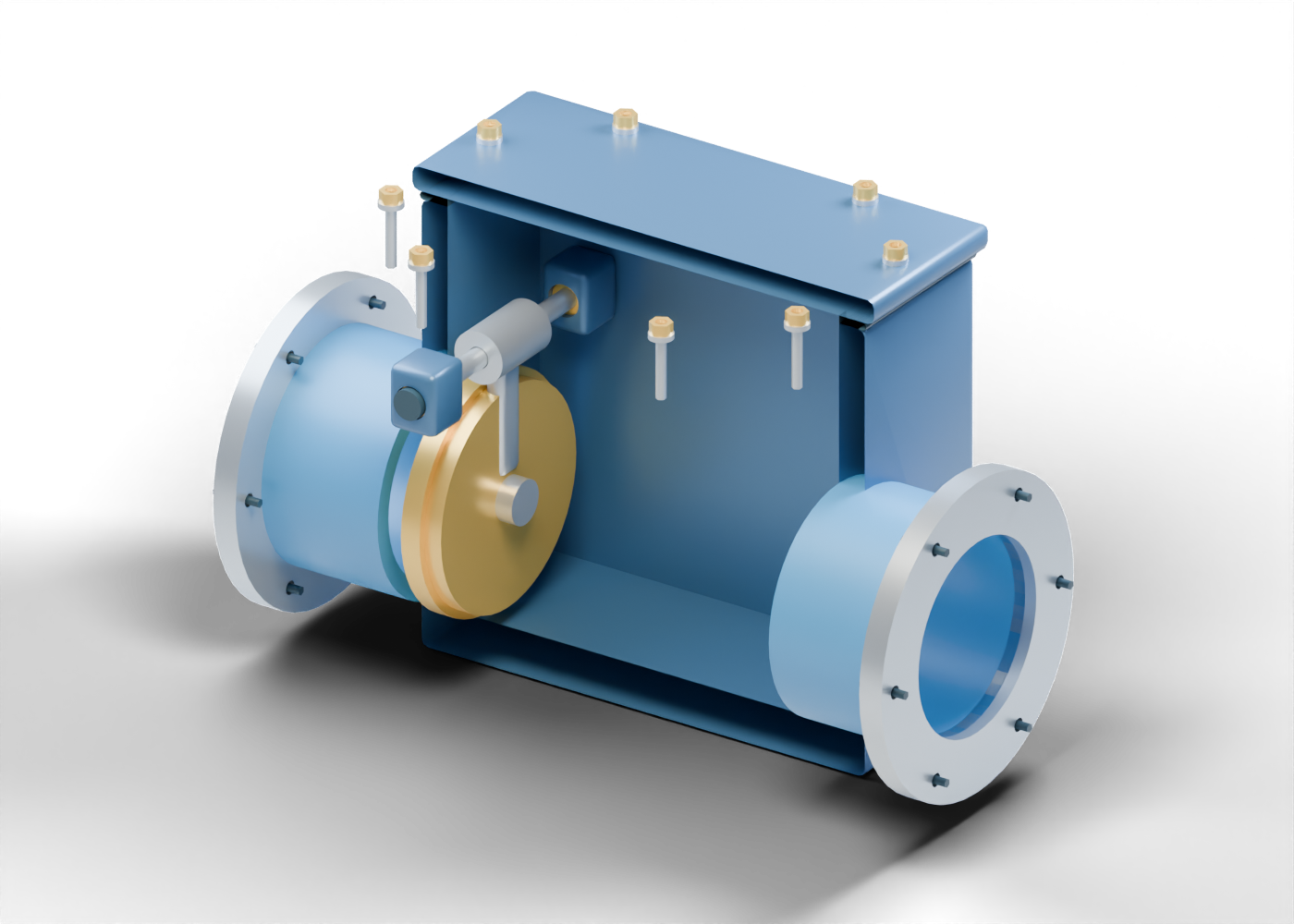Swing-check valve model