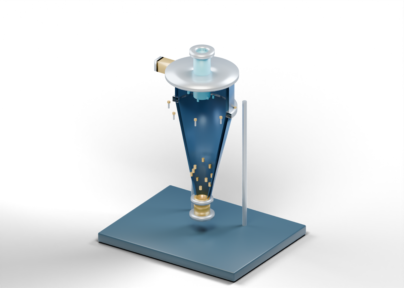 Oil-sands tailings classification cyclone model