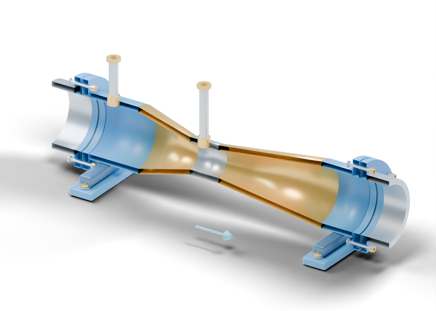 Venturi flow-meter concept model