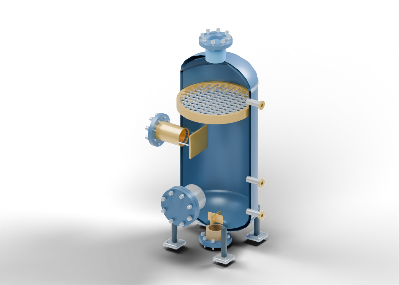Vertical gas–liquid separator concept model