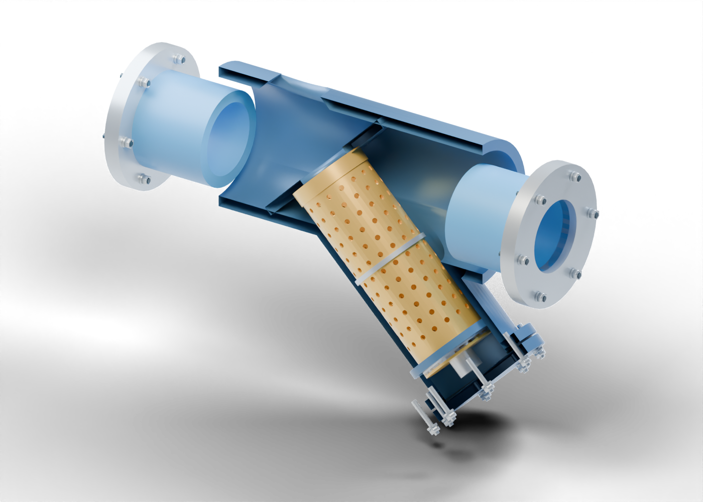 Y-strainer concept model